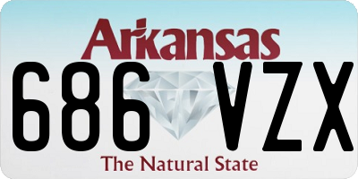 AR license plate 686VZX