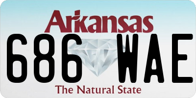 AR license plate 686WAE