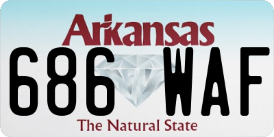 AR license plate 686WAF