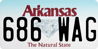 AR license plate 686WAG