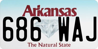 AR license plate 686WAJ
