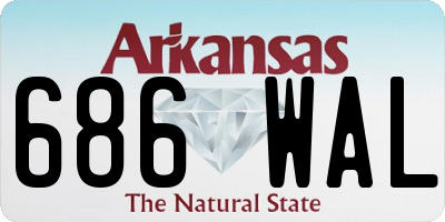 AR license plate 686WAL