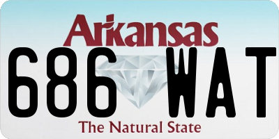 AR license plate 686WAT