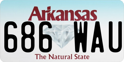 AR license plate 686WAU