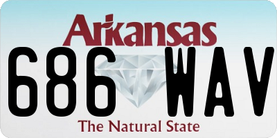 AR license plate 686WAV