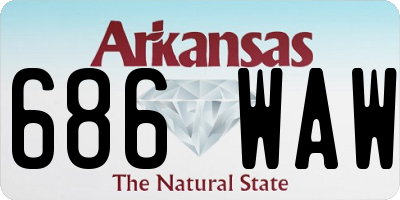 AR license plate 686WAW
