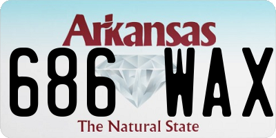 AR license plate 686WAX