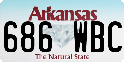 AR license plate 686WBC