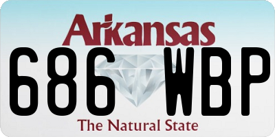 AR license plate 686WBP