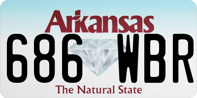 AR license plate 686WBR