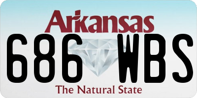 AR license plate 686WBS