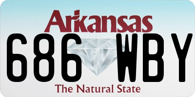 AR license plate 686WBY