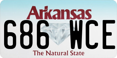 AR license plate 686WCE
