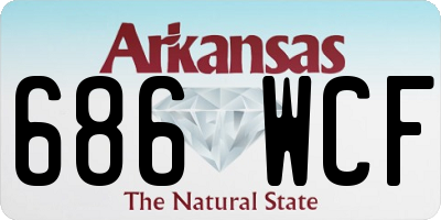 AR license plate 686WCF