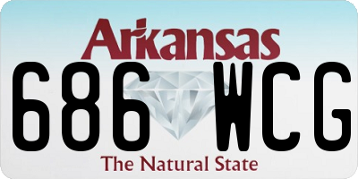 AR license plate 686WCG