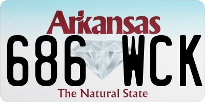 AR license plate 686WCK