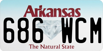 AR license plate 686WCM