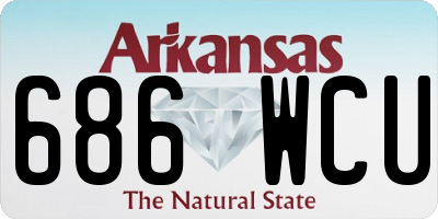 AR license plate 686WCU