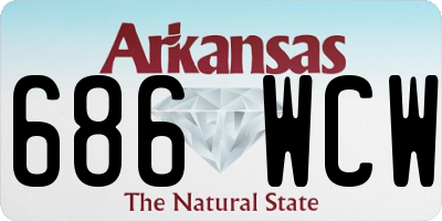 AR license plate 686WCW