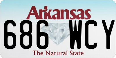 AR license plate 686WCY