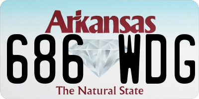 AR license plate 686WDG