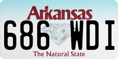 AR license plate 686WDI