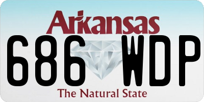 AR license plate 686WDP