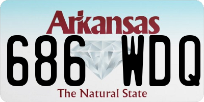 AR license plate 686WDQ