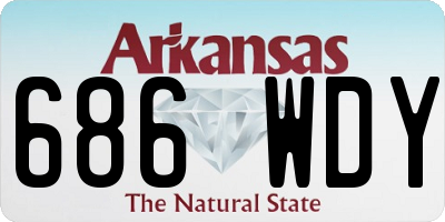 AR license plate 686WDY