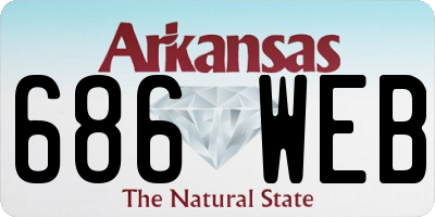 AR license plate 686WEB