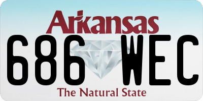 AR license plate 686WEC