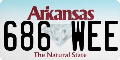 AR license plate 686WEE