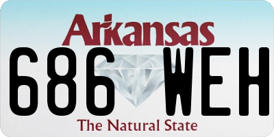 AR license plate 686WEH