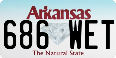 AR license plate 686WET