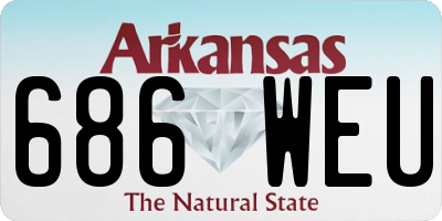 AR license plate 686WEU