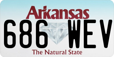 AR license plate 686WEV
