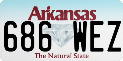 AR license plate 686WEZ