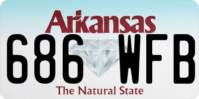 AR license plate 686WFB