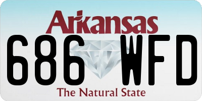 AR license plate 686WFD