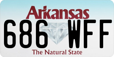 AR license plate 686WFF