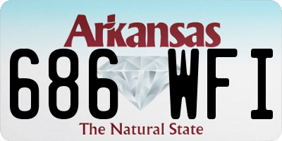 AR license plate 686WFI
