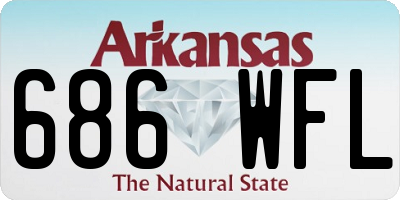 AR license plate 686WFL