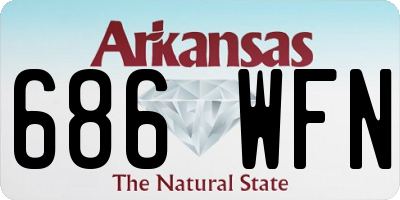 AR license plate 686WFN