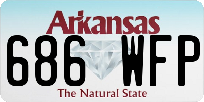 AR license plate 686WFP