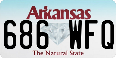 AR license plate 686WFQ