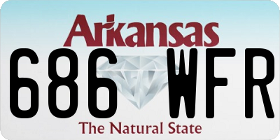 AR license plate 686WFR