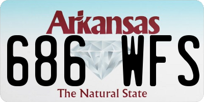 AR license plate 686WFS