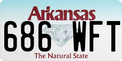 AR license plate 686WFT