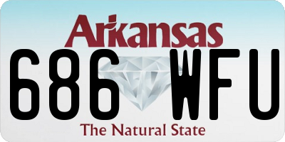 AR license plate 686WFU