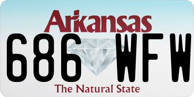 AR license plate 686WFW